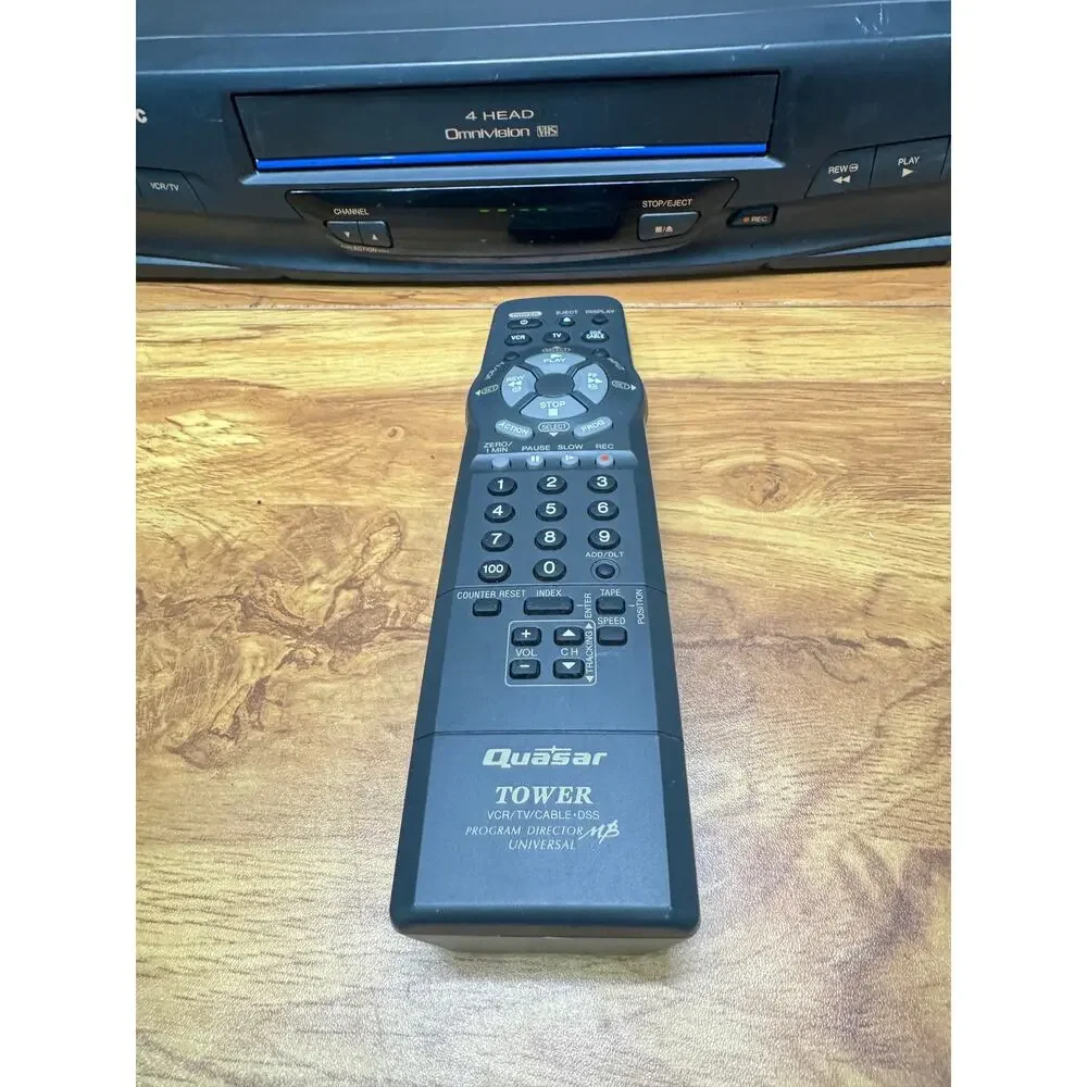 Panasonic PV-V4030S VCR Blue Line Hi-Fi Stereo Omnivision Remote Tested &Working